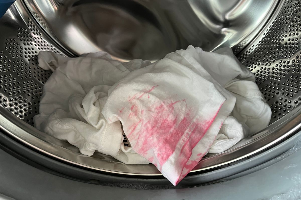 White Clothes Turning Red/Pink After Washing with Bleach